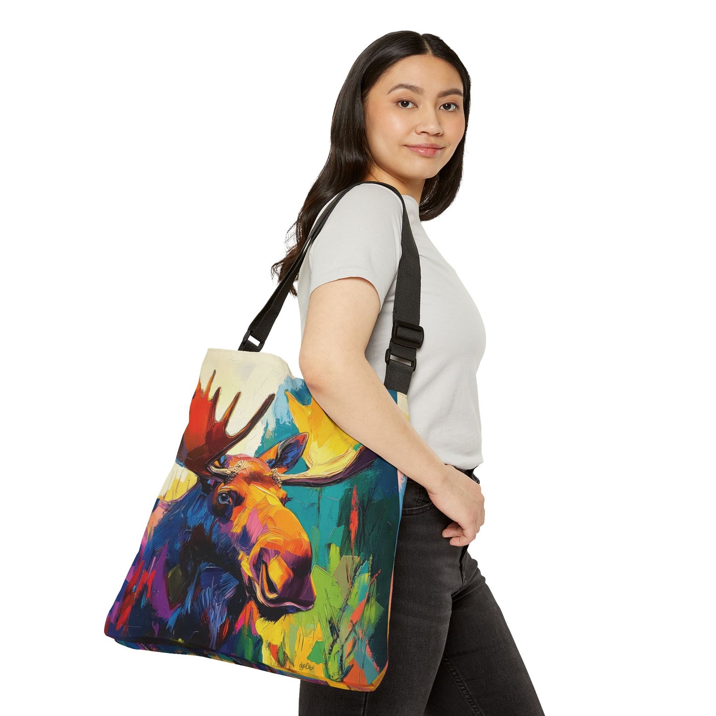 VIBRANT MOOSE - Adjustable Tote Bag