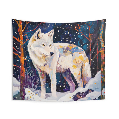 WHITE WOLF - Wall Tapestry