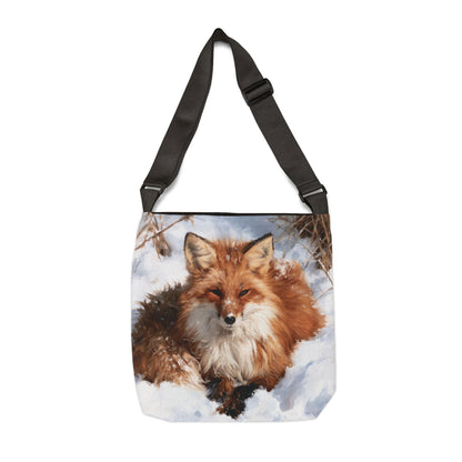 SNOWY FOX – Adjustable Tote Bag