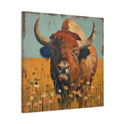 BISON IN THE MEADOW