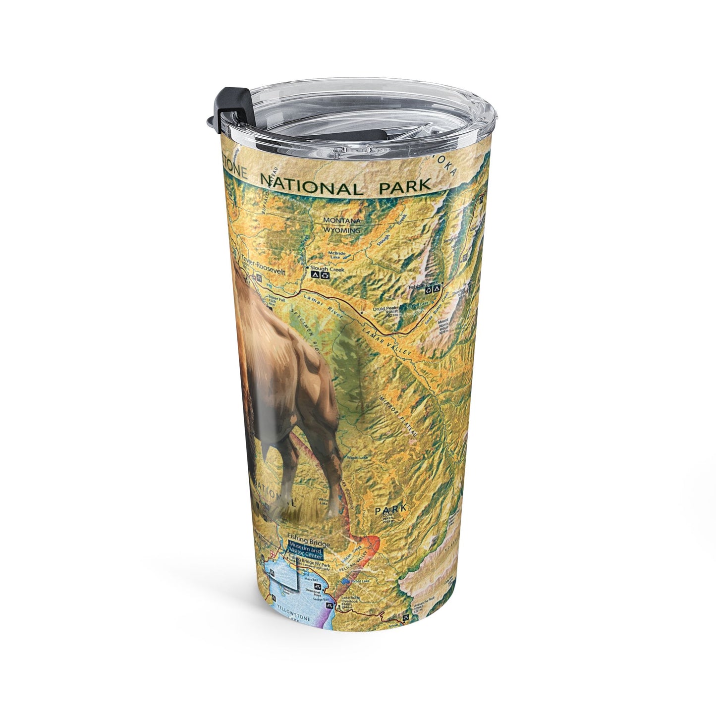 YELLOWSTONE NATIONAL PARK -  BISON Tumbler 20oz