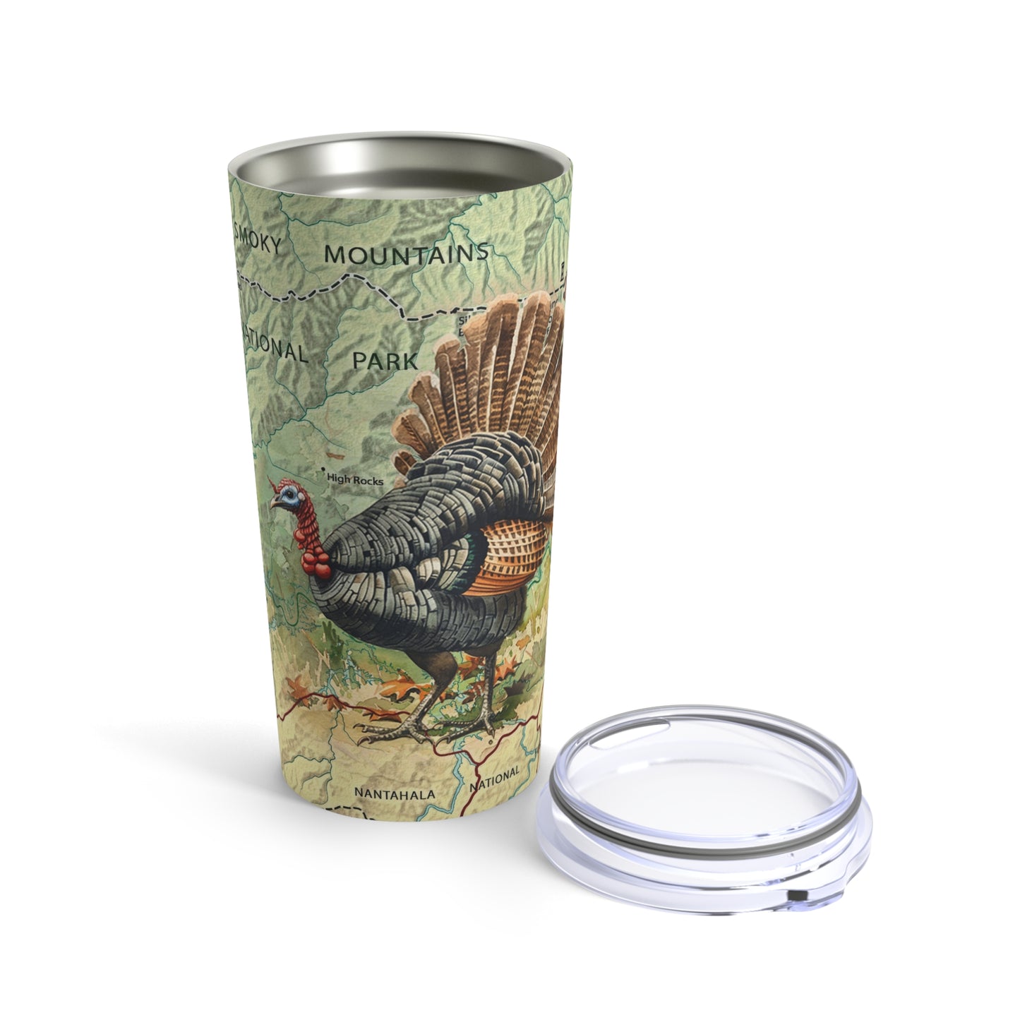 GREAT SMOKY MOUNTAINS NATIONAL PARK -  WILD TURKEY Tumbler 20oz