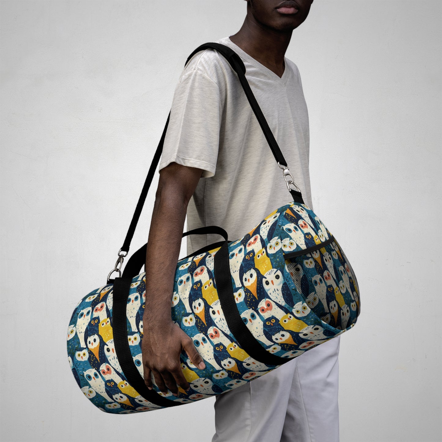 BLUE OWLS LOOKING - DUFFLE