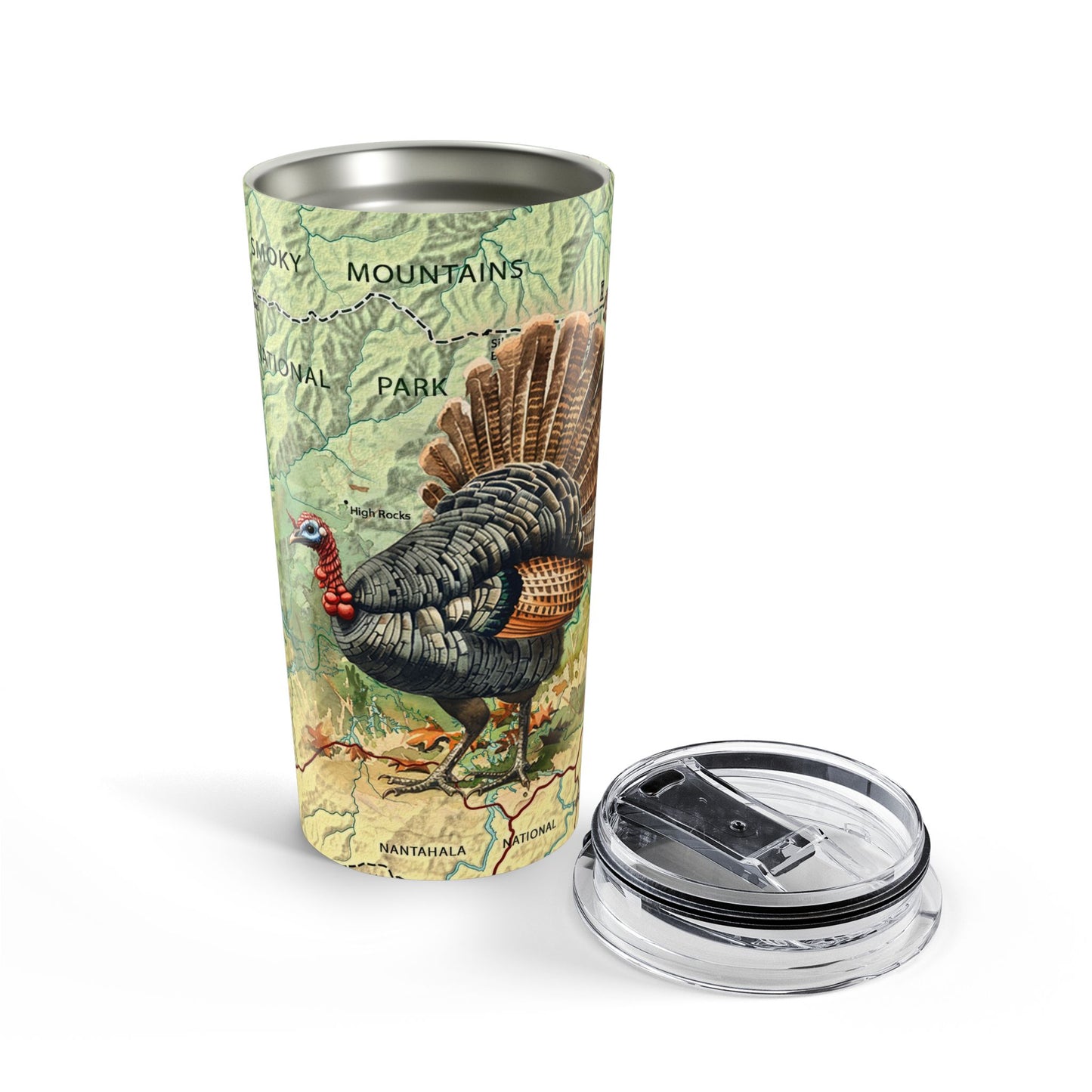 GREAT SMOKY MOUNTAINS NATIONAL PARK -  WILD TURKEY Tumbler 20oz