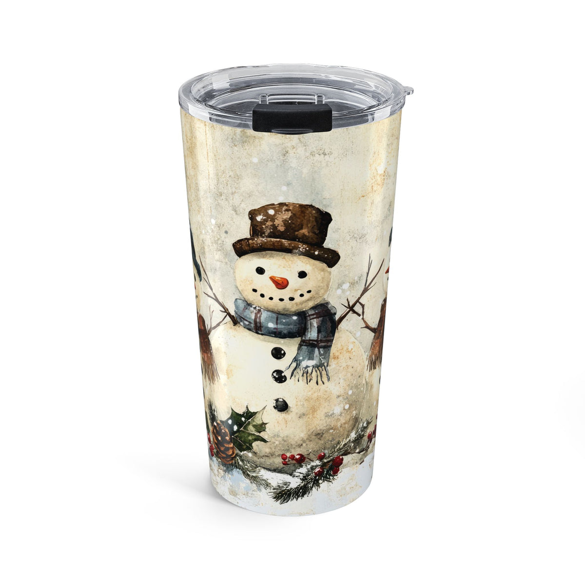 VINTAGE SNOWMEN - Tumbler 20oz