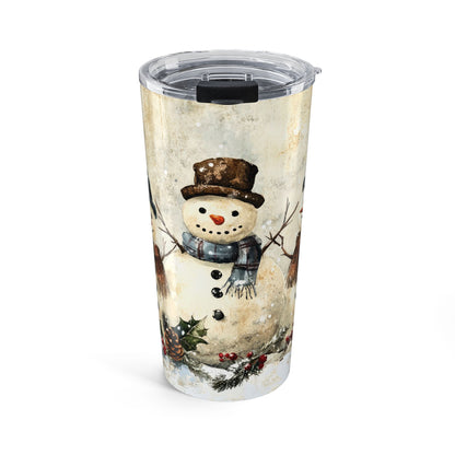 VINTAGE SNOWMEN - Tumbler 20oz