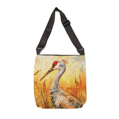 WATERCOLOR CRANE – Adjustable Tote Bag