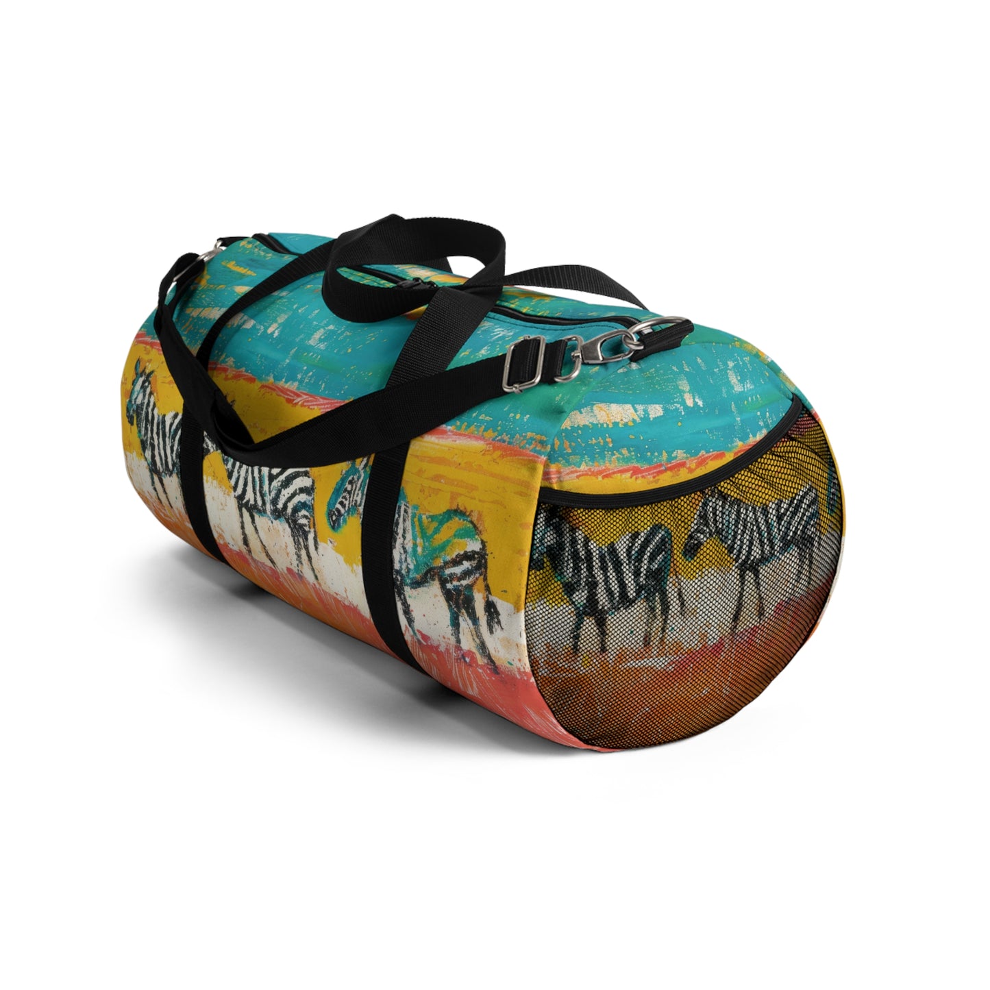 CRAYON PAINT ZEBRAS  - DUFFLE