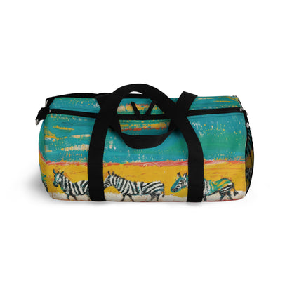 CRAYON PAINT ZEBRAS  - DUFFLE