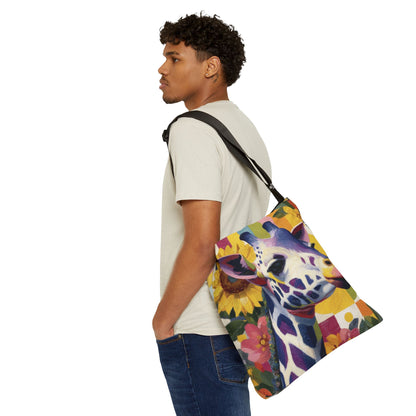 GIRAFFE COLOR SPREE  - Adjustable Tote Bag