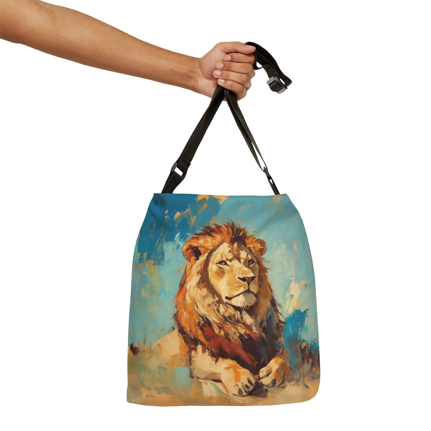 SUN DRENCHED LIONS  - Adjustable Tote Bag