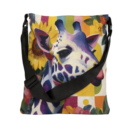 GIRAFFE COLOR SPREE  - Adjustable Tote Bag