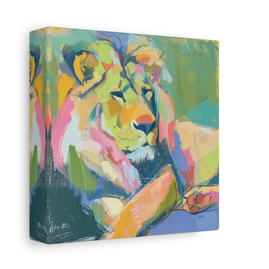 LOUNGING LION