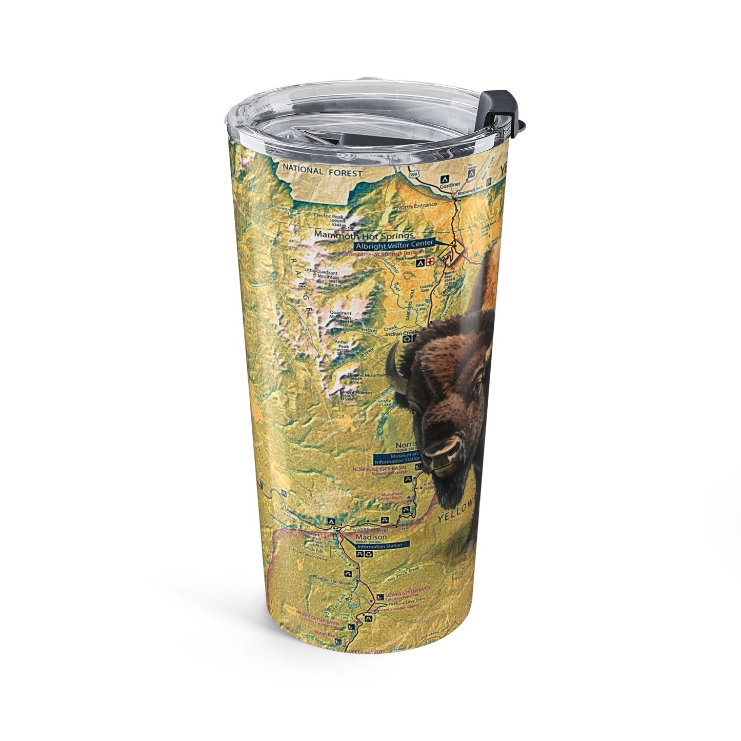 YELLOWSTONE NATIONAL PARK -  BISON Tumbler 20oz