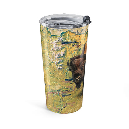 YELLOWSTONE NATIONAL PARK -  BISON Tumbler 20oz
