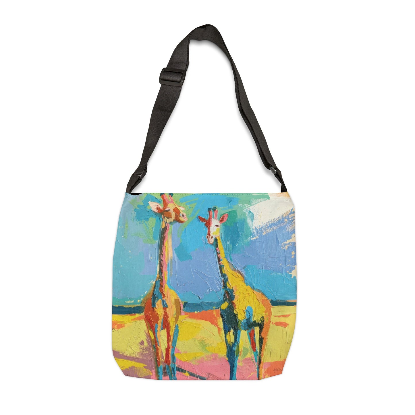 COLORFUL GIRAFFES – Adjustable Tote Bag