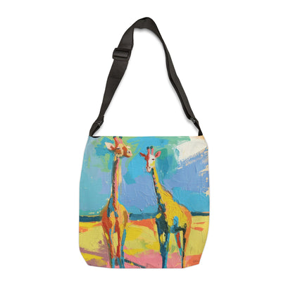 COLORFUL GIRAFFES – Adjustable Tote Bag