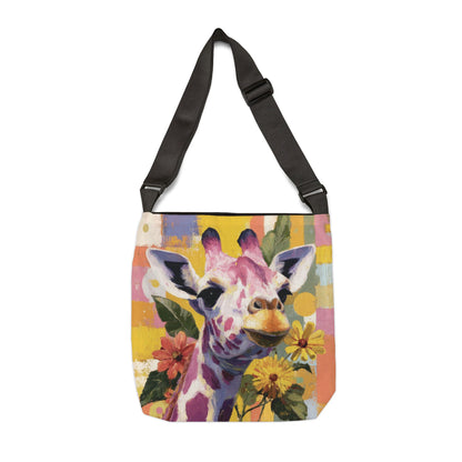 GIRAFFE COLOR SPREE  - Adjustable Tote Bag