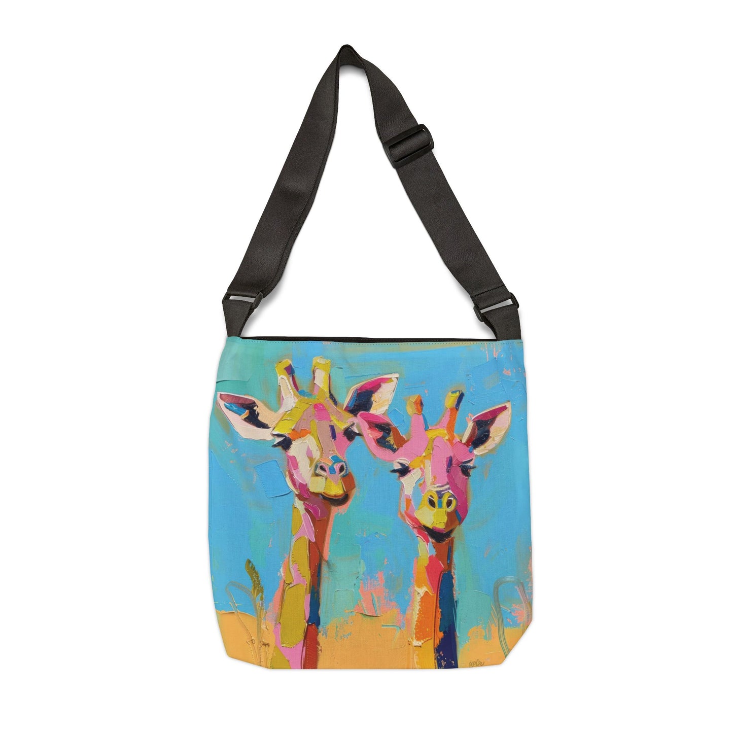 COLORFUL GIRAFFES – Adjustable Tote Bag