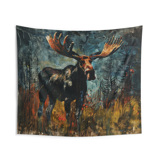 MOOSE - CHANGING SEASONS - Wall Tapestry
