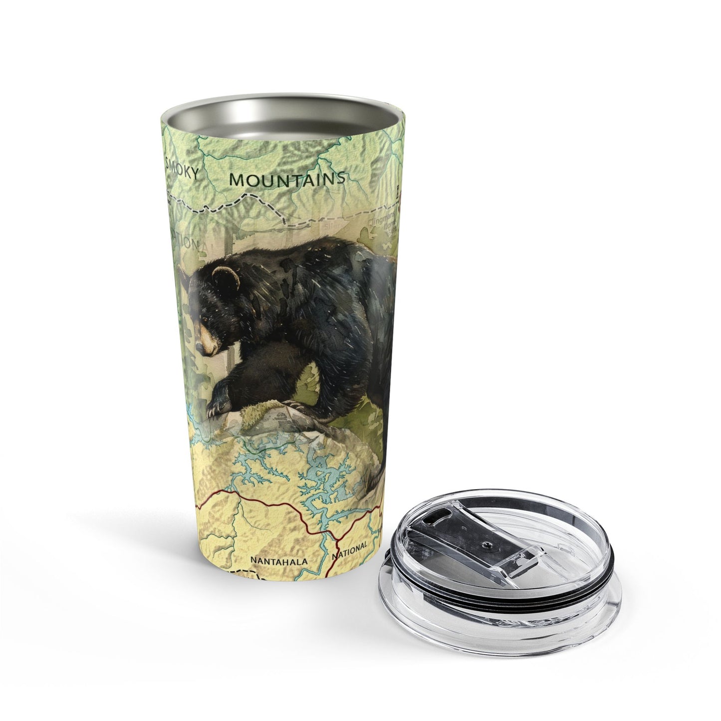 GREAT SMOKY MOUNTAINS NATIONAL PARK -  BLACK BEAR Tumbler 20oz