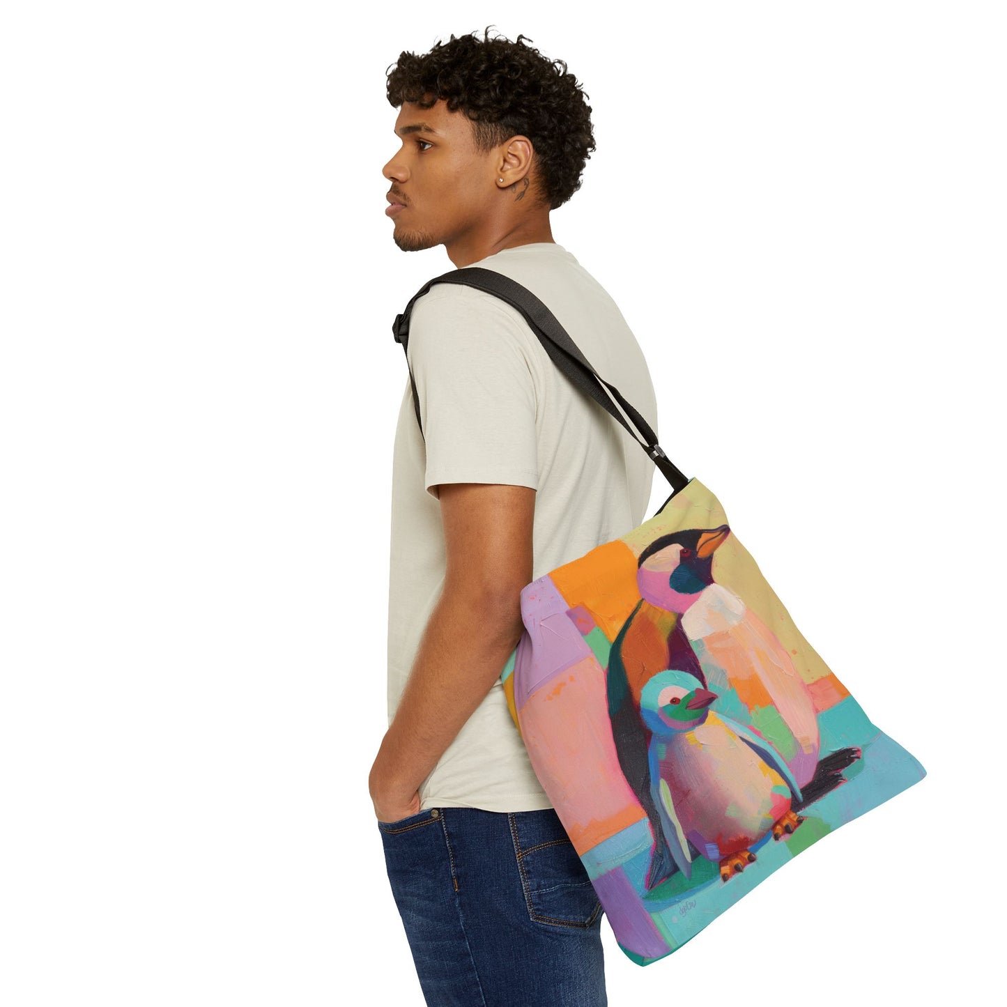 PENGUIN LOVE  - Adjustable Tote Bag