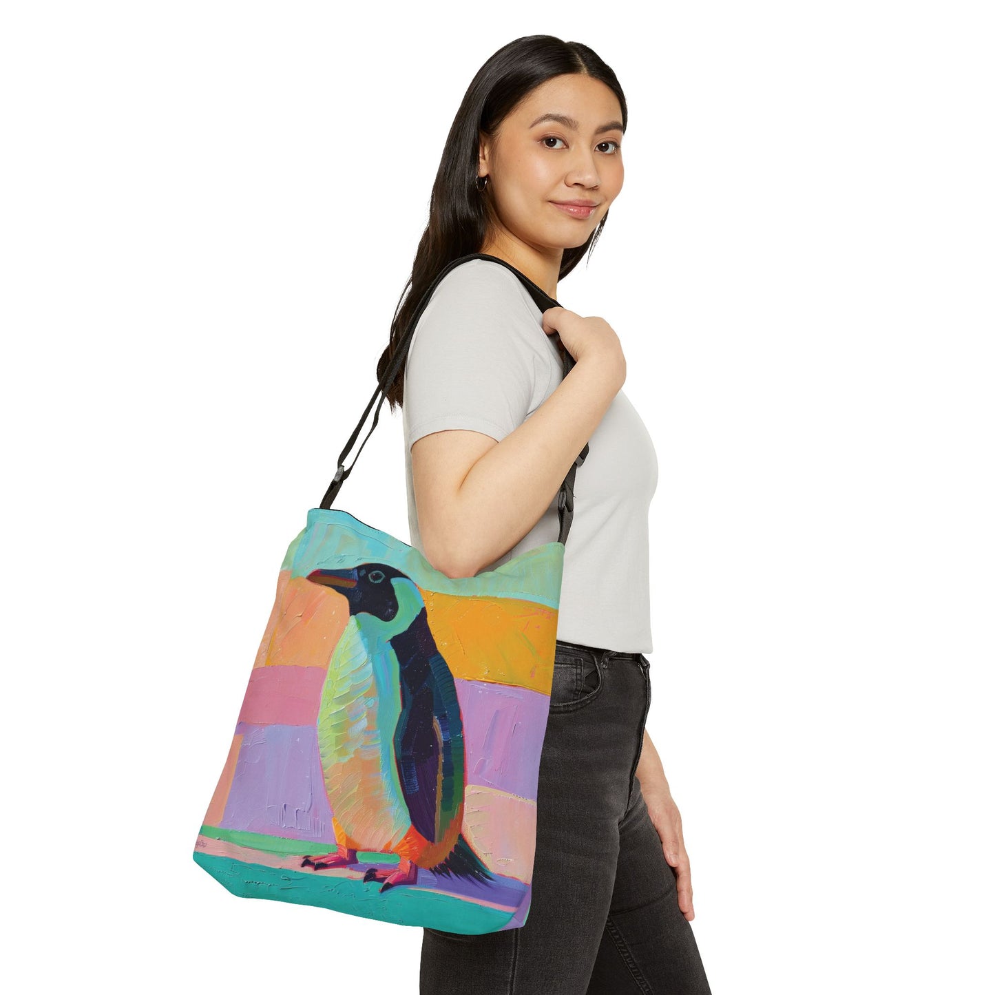 PENGUIN LOVE  - Adjustable Tote Bag