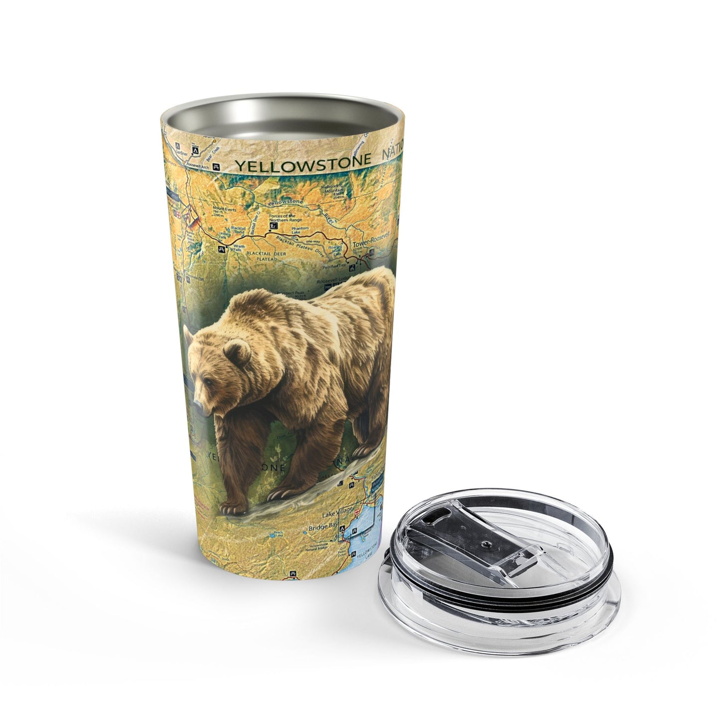 YELLOWSTONE NATIONAL PARK -  GRIZZLY Tumbler 20oz