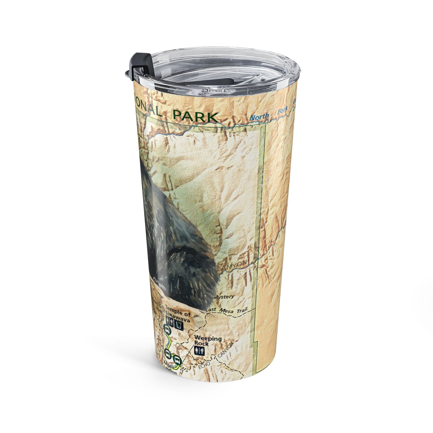 ZION NATIONAL PARK -  BLACK BEAR Tumbler 20oz