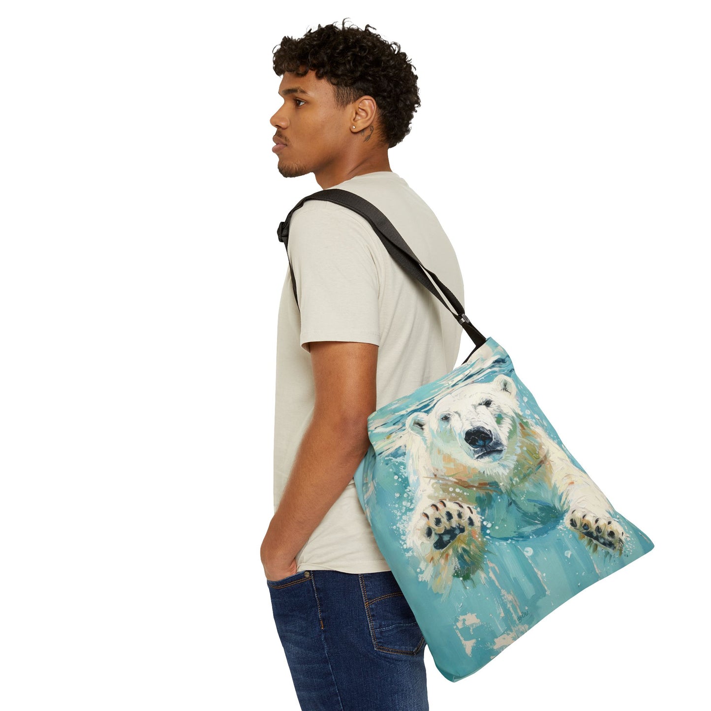 POLAR BEARING - Adjustable Tote Bag
