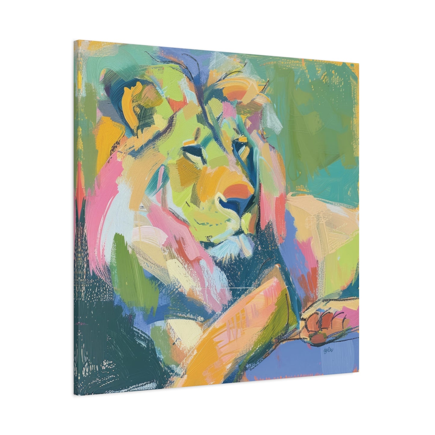 LOUNGING LION