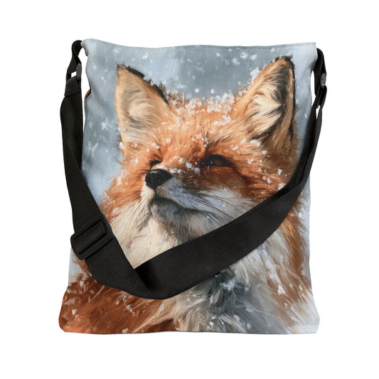 SNOWY FOX – Adjustable Tote Bag