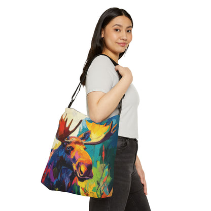 VIBRANT MOOSE - Adjustable Tote Bag
