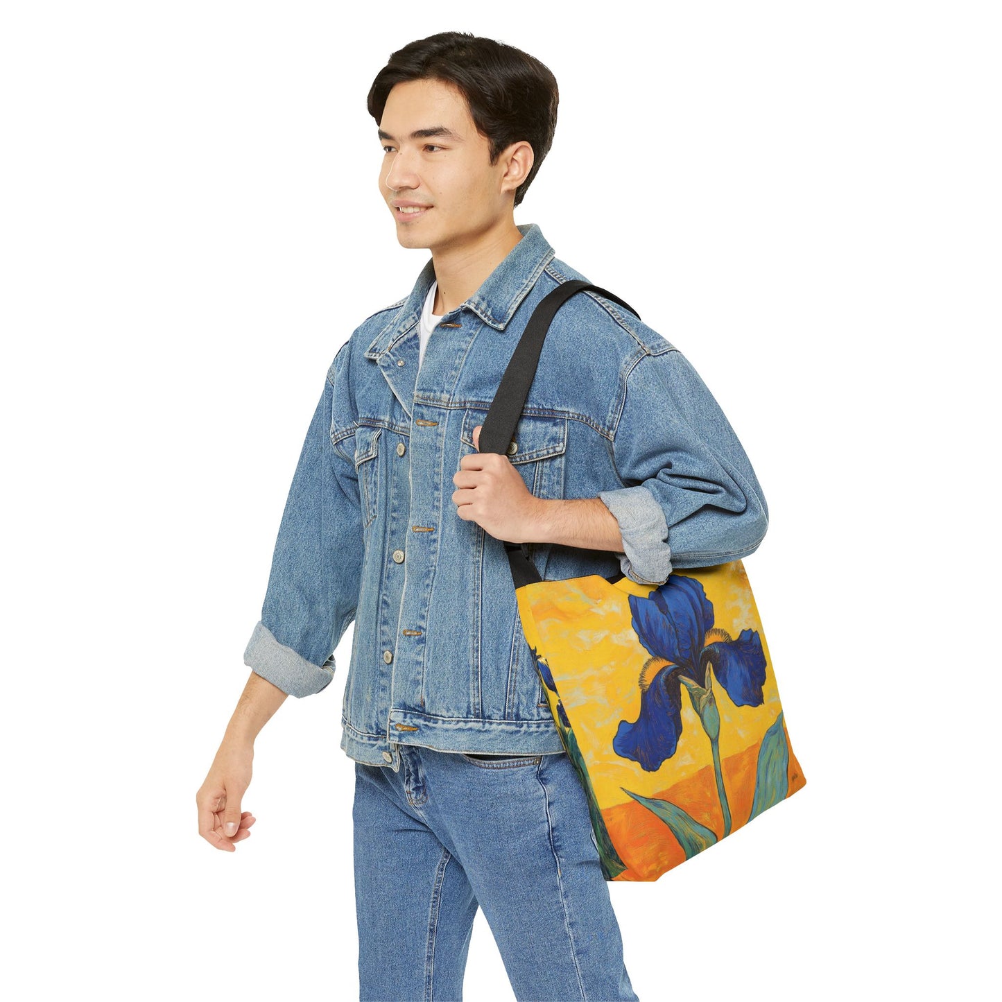 Blue Iris  - Adjustable Tote Bag