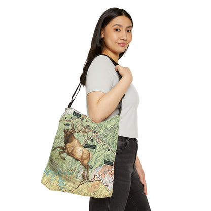 GREAT SMOKY MOUNTAINS NATIONAL PARK - Adjustable Tote Bag