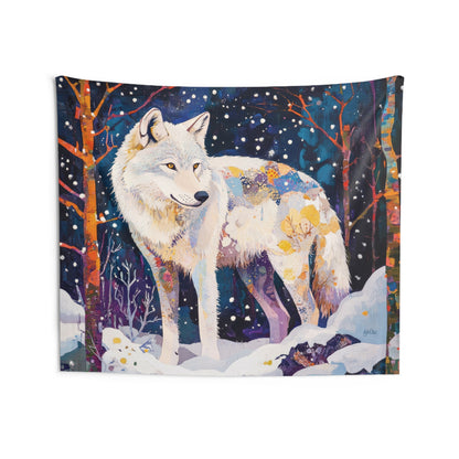WHITE WOLF - Wall Tapestry