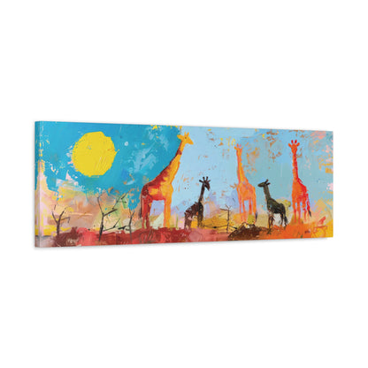 GIRAFFES ON THE SAVANNA