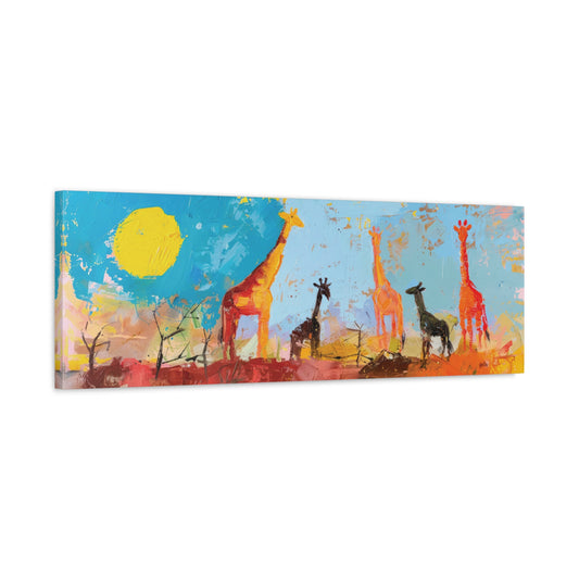 GIRAFFES ON THE SAVANNA