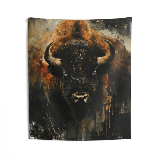 MOODY BISON  - Wall Tapestry