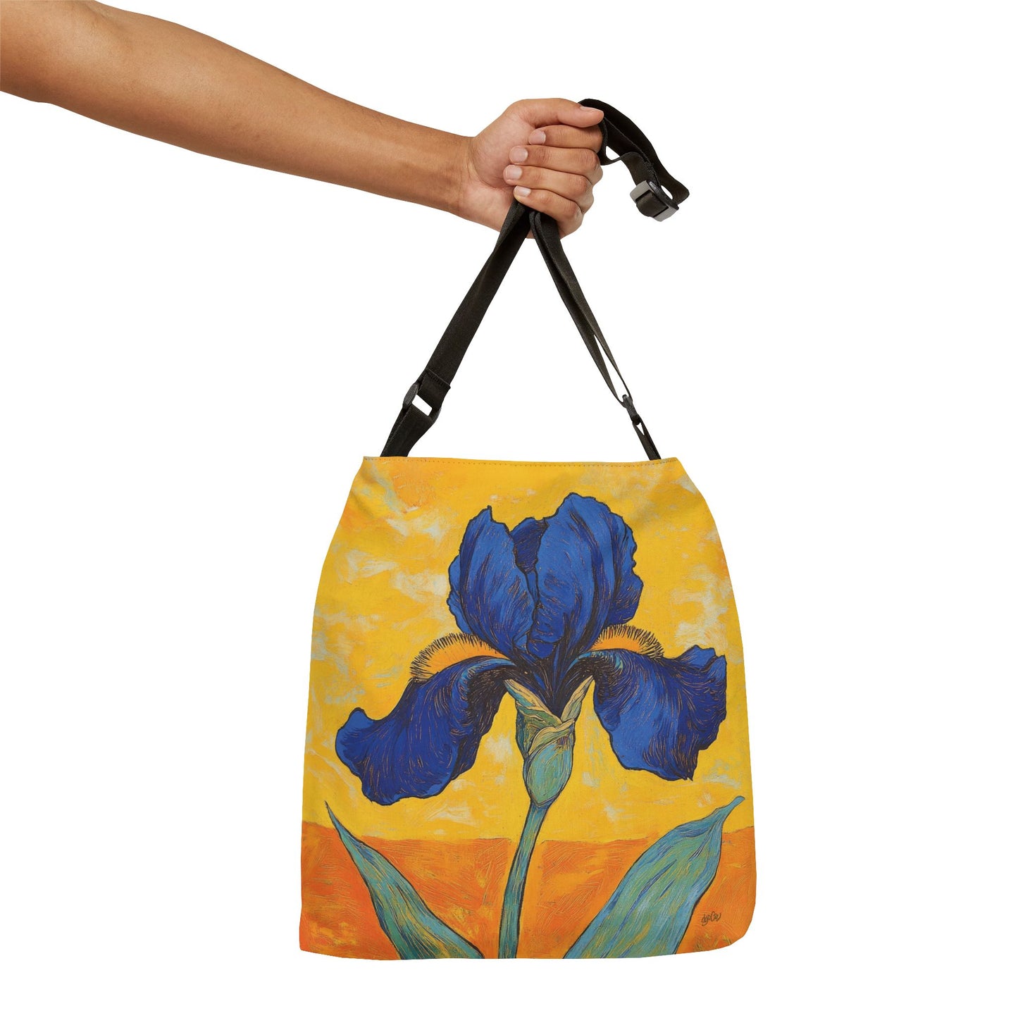 Blue Iris  - Adjustable Tote Bag