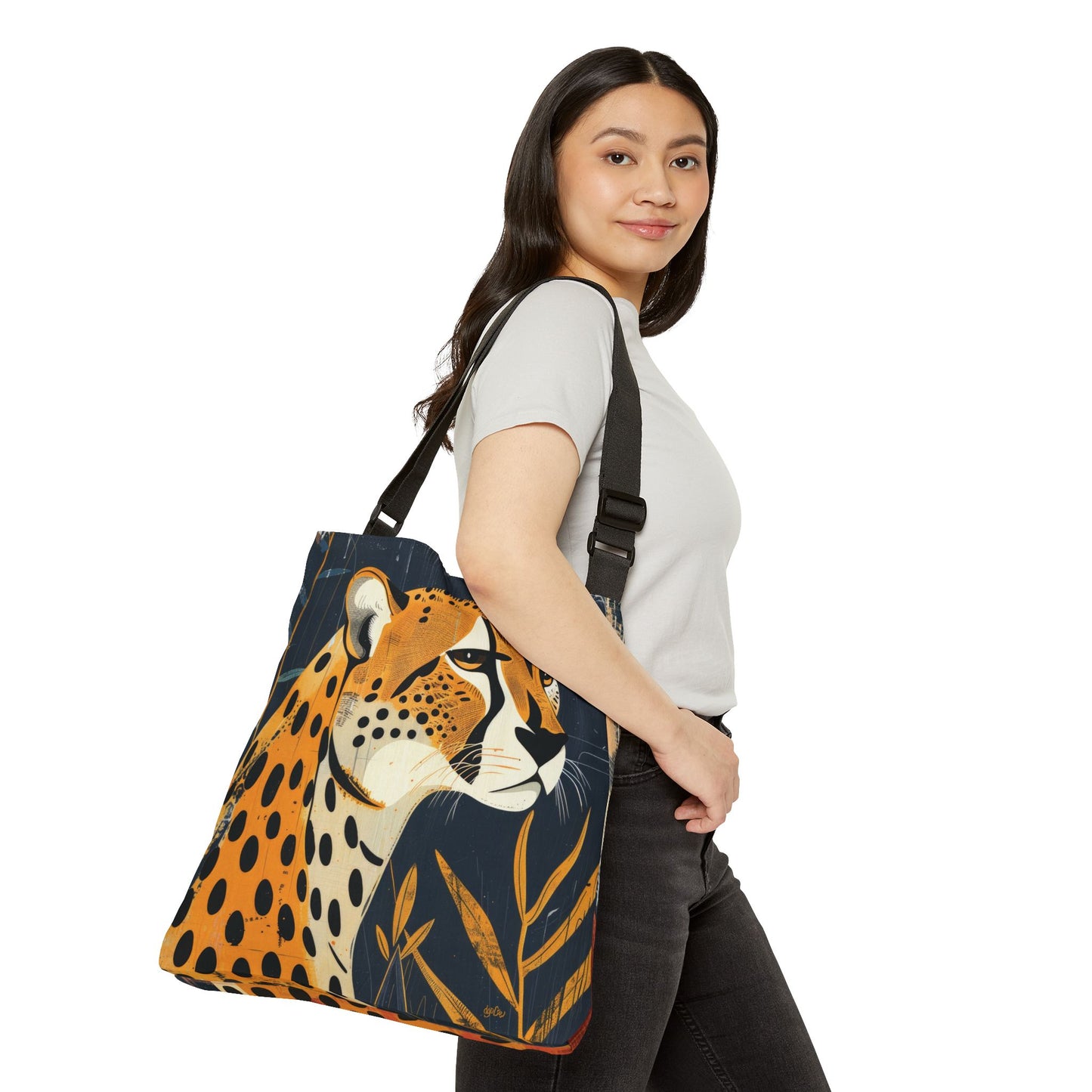 RETRO CHEETAHS - Adjustable Tote Bag
