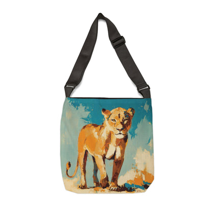 SUN DRENCHED LIONS  - Adjustable Tote Bag
