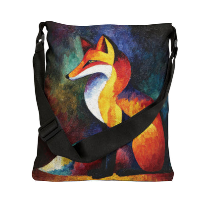 JEWELED FOX  - Adjustable Tote Bag