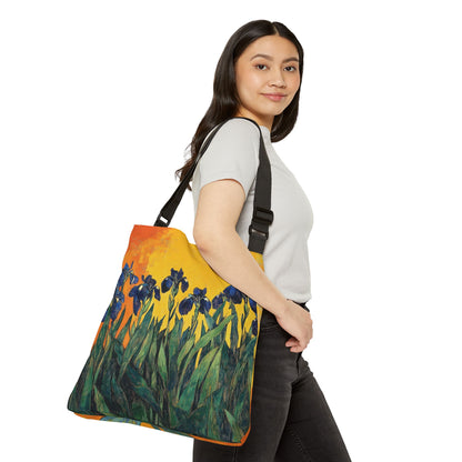 Blue Iris  - Adjustable Tote Bag