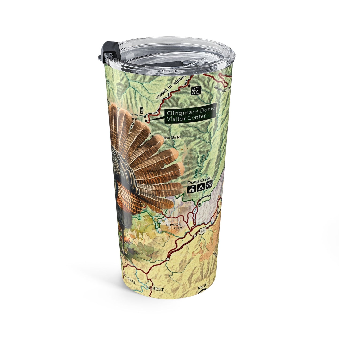 GREAT SMOKY MOUNTAINS NATIONAL PARK -  WILD TURKEY Tumbler 20oz