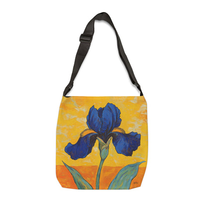 Blue Iris  - Adjustable Tote Bag