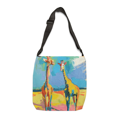COLORFUL GIRAFFES – Adjustable Tote Bag