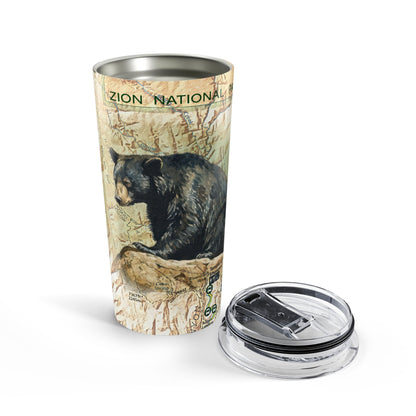 ZION NATIONAL PARK -  BLACK BEAR Tumbler 20oz