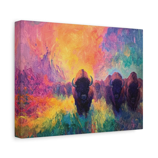 FLAMING SUNRISE BISON