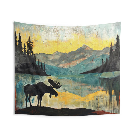 ATMOSPHERIC MOOSE - Wall Tapestry